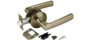 Ручка защелка 6026 AB-P (без фик.) бронза