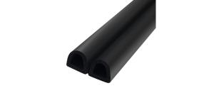 Уплотнитель D-LIST 12x10 мм, черный (бобина 150 м)