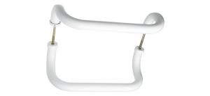 Ручка офисная скоба 25*300мм белая компл.ручек+4загл.+2стяжки