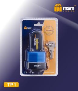 Замок навесной TP1-L40 MSM Влагозащищенный (т.упак 6шт.)