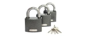 Замок навесной Apecs PD-01-63 (3 замка+5 кл.) комп.