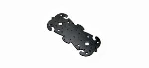 Пластина НОЭЗ 135-60 креп. фигурная черный матовый