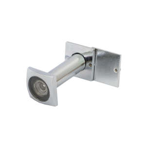 Глазок дверной FERRE Square DV 204 50-90 CP хром, d16 квадратный стеклянная оптика, алюминий