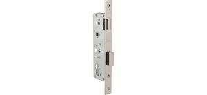 Корпус замка KALE 153/P (30mm) w/b (никель) врезной цил.узкопроф.