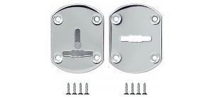 Накладка ESC021-SN-3 (мат. никель) на сув.замок со шторкой (2шт)