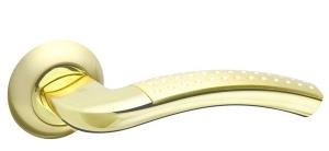 Ручка раздельная LOUNGE AR SG/GP-4 матовое золото/золото, квадрат 8x130 мм