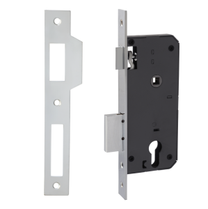 Замок врезной FERRE 130 CP (хром, межос. - 80 мм, бексет - 40 мм)