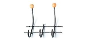 Настенная вешалка НВд-2-3 черн.муар. Трибатрон