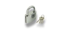 Замок навесной ВС 050 хром 50мм титан проф.ключ Blister