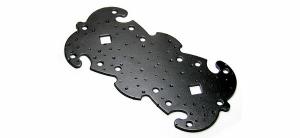 Пластина НОЭЗ 205-100 креп. фигур. черный матовый