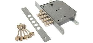 Замок врезной Герион Эталон РТ прав. б/ручек