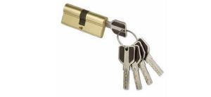 Цил.мех-зм MSM C60/40mm PB перфо.кл/кл. (Полированная латунь)