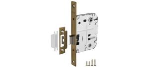 Защелка врезная PUNTO L72-50 ABG Зеленая бронза