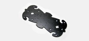 Пластина НОЭЗ 180-80 креп. фигурная черный матовый