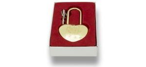 Замок навесной  ВС 1-3D G сувенирный золото  2 кл.