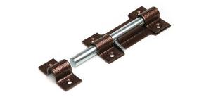 Засов накладной-круглый -ПП /антич.медь/  Делга