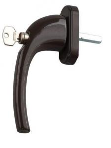 Ручка оконная с ключом корич. WH008/B/ключ(2) RAL8019