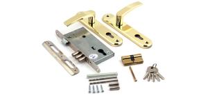 Замок врезной Рязань 78102 ЗВ4-3.СП-11. РФ.58-016 блест.латунь