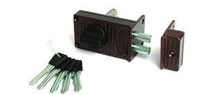 Замок накладной КМЗ ЗН 1-8 медь Калуга