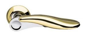 Ручка раздельная Ursa LD48-1SG/CP-2 матовое золото/хром