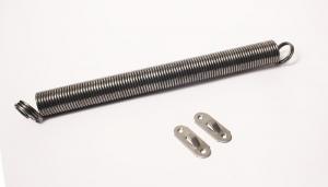 Пружина дверная ВЕГА d24 - 270 х 2,2 мм (матовый титан) с креплением