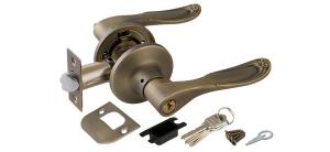 Ручка защелка 6030 MAB-E (мат.бронза) кл/фик.