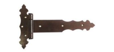 Петля-стрела Рыбинск 200х3мм фигурная /медный антик/