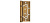 Петля универс. б/врезки 500-2BB 100x2.5 CF (кофе)