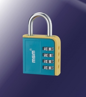 Замок навесной MSM TH6 blue (кодовый)