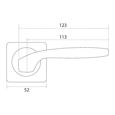 Ручка TRODOS AL-02-L228 SN/CP (никель/хром)	2