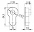 Вставка под шток для CYLINDER SC-14 Матовый хром 2 Вставка под шток для CYLINDER SC-14 Матовый хром 2