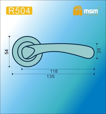 Ручка MSM R504 SN (Матовый никель)	2