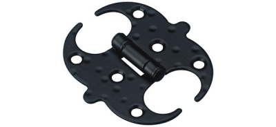 Петля накладная AMIG 553-100х100х1,5 черная