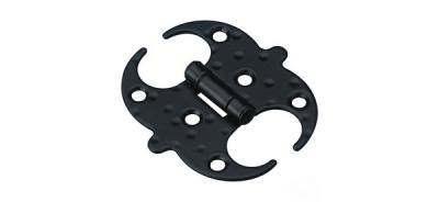 Петля накладная 553-60Х60Х1,5 черная AMIG