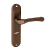 Ручка на планке FERRE 008 к замку FERRE 008, коричневая