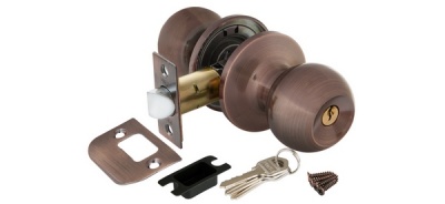 Ручка защелка 6072 AC-E (медь) кл/фик.