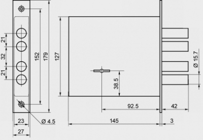 Замок врезной BORDER 82000 ЗВ8-8 К/13. Бастион_2