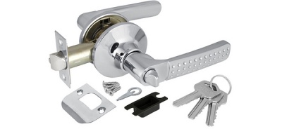 Ручка защелка 6026 CP-E (хром) кл./фик.