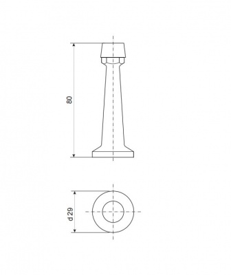 Упор дверной DS-0015 СR2