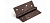 Петля съемная 413-4 100*75*2.5 AC right (медь) правая FUARO