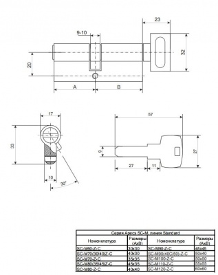 Ц.м. Apecs SC-M 60 ZC-NI2
