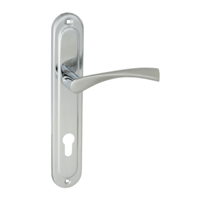 Ручка на планке FERRE 70.323 AL CP (хром, алюминий)