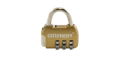 Замок навесной АЛЛЮР ВС1К-35/4 (HA806) GP золото кодовый d=4мм