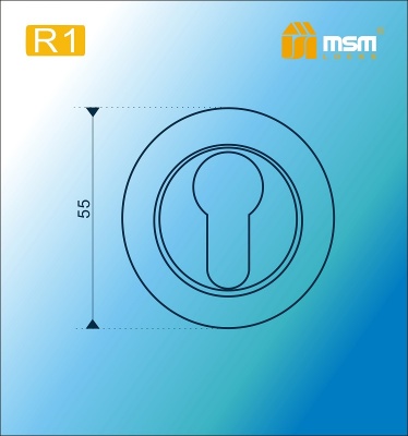 Накладка под ключ R1 PB/CP (Полиров. латунь/Хром) MSM	2