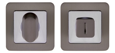 Ручка поворотная BK6 QR GR/CP-23 графит/хром