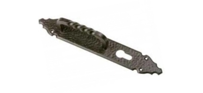 Ручка-скоба 105-280*45 дверная для врезного замка черная AMIG