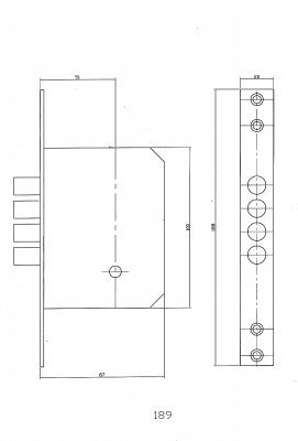 Замок врезной СК 189-F4 с крестообраз.кл._2