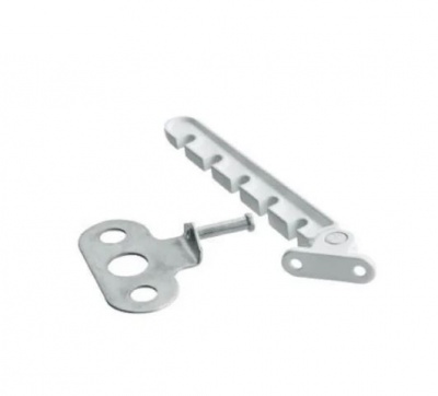 Оконный огранич. металл 5-ти позиц. белый