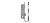 Корпус узкопроф.замка с защелкой 4916-40/92 CP (хром) межосев. расст. 92 мм
