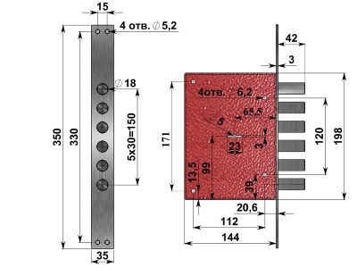 Замок врезной Герион Супер-Конкурент (б/р/о) прав._2